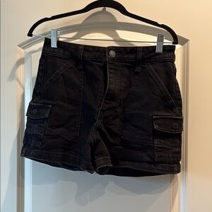 Hollister black cargo shorts